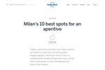 Milan's 10 best spots for an aperitivo